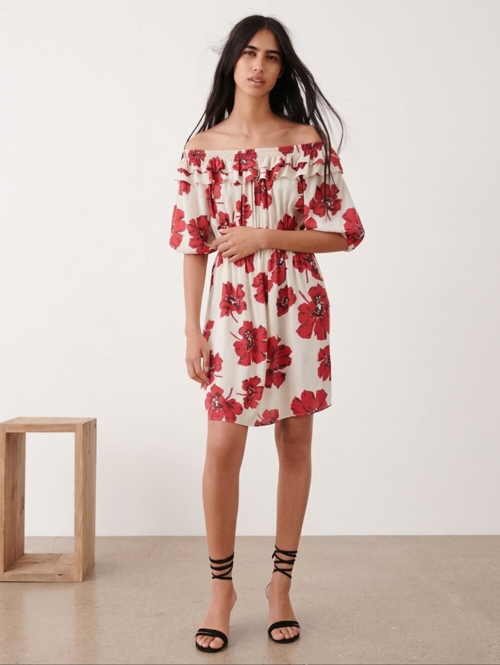 BA&SH | Off-the-Shoulder Floral Dress